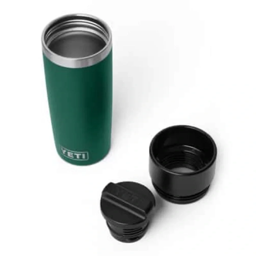 YETI Rambler 16 oz Black Forest Green Travel Cup BPA Free Bottle Hotshot Cap - Picture 8 of 15